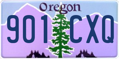 OR license plate 901CXQ