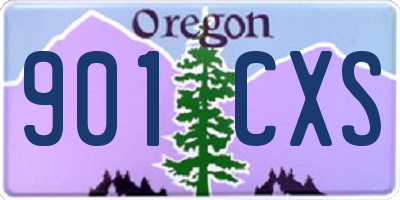 OR license plate 901CXS