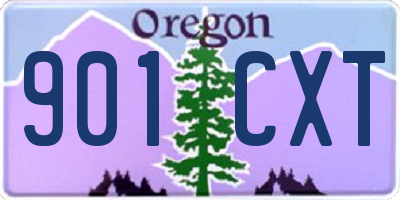 OR license plate 901CXT