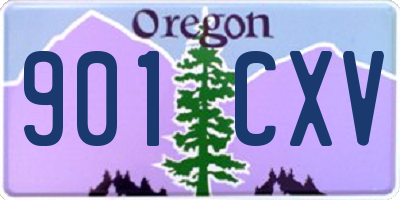 OR license plate 901CXV