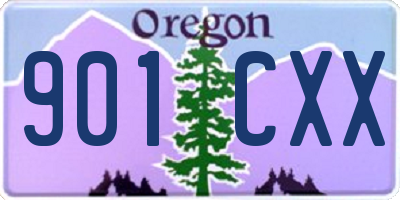 OR license plate 901CXX