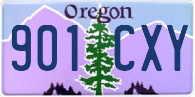 OR license plate 901CXY