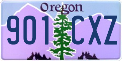 OR license plate 901CXZ