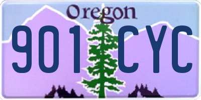 OR license plate 901CYC