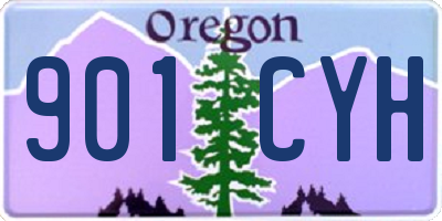 OR license plate 901CYH
