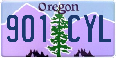 OR license plate 901CYL