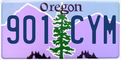 OR license plate 901CYM