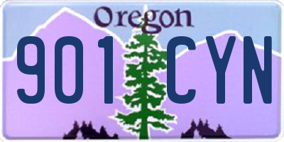 OR license plate 901CYN
