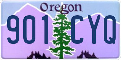 OR license plate 901CYQ