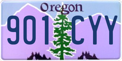 OR license plate 901CYY