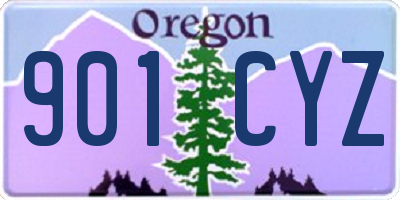 OR license plate 901CYZ