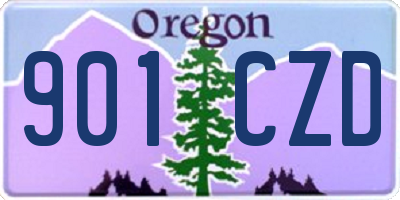 OR license plate 901CZD