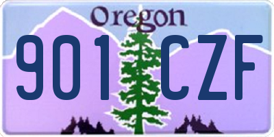 OR license plate 901CZF
