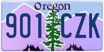 OR license plate 901CZK