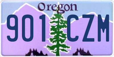 OR license plate 901CZM