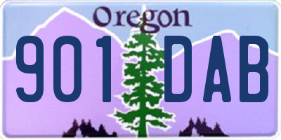 OR license plate 901DAB