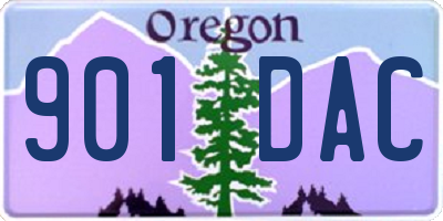 OR license plate 901DAC