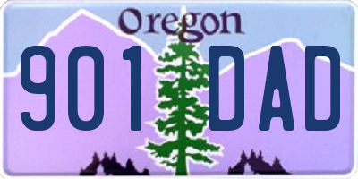 OR license plate 901DAD