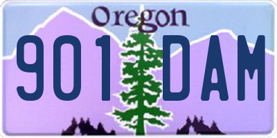 OR license plate 901DAM