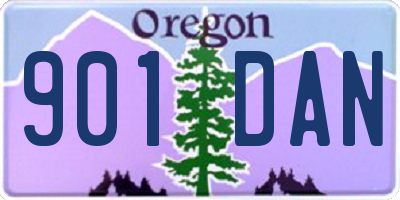 OR license plate 901DAN