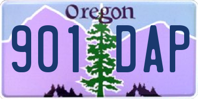 OR license plate 901DAP