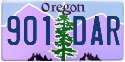 OR license plate 901DAR