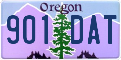 OR license plate 901DAT