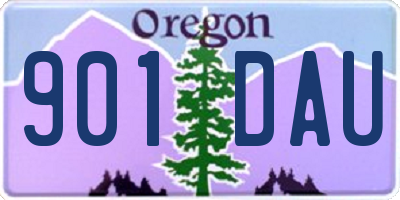 OR license plate 901DAU