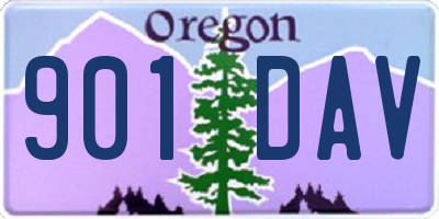 OR license plate 901DAV
