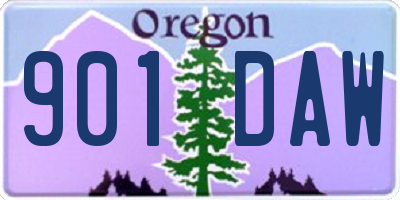 OR license plate 901DAW
