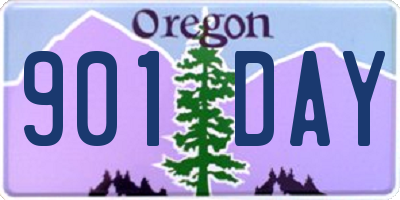 OR license plate 901DAY