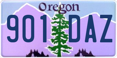 OR license plate 901DAZ