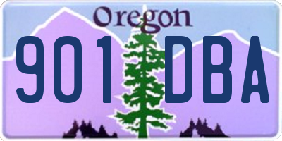 OR license plate 901DBA