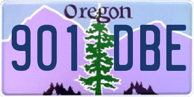 OR license plate 901DBE