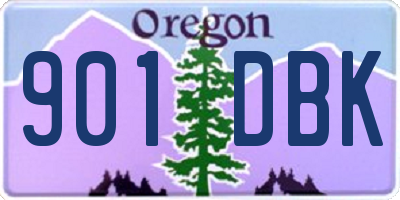 OR license plate 901DBK