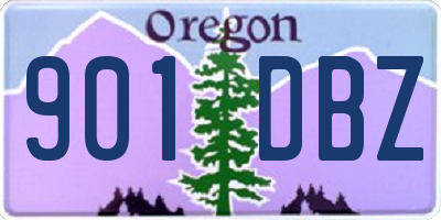 OR license plate 901DBZ