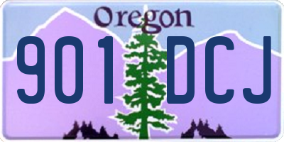 OR license plate 901DCJ