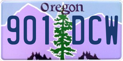 OR license plate 901DCW