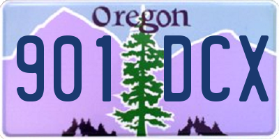 OR license plate 901DCX
