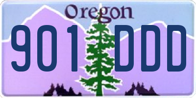 OR license plate 901DDD