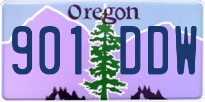 OR license plate 901DDW