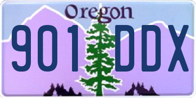 OR license plate 901DDX