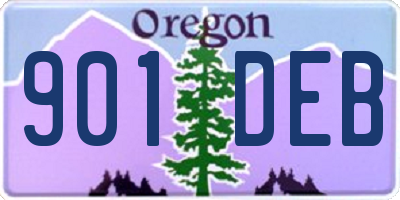 OR license plate 901DEB