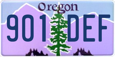 OR license plate 901DEF