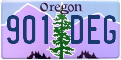 OR license plate 901DEG
