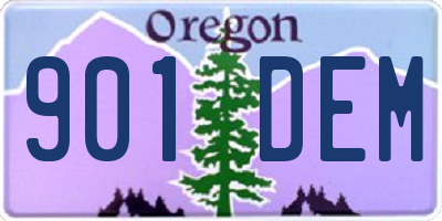 OR license plate 901DEM