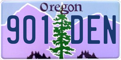 OR license plate 901DEN
