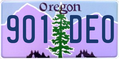 OR license plate 901DEO