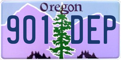 OR license plate 901DEP