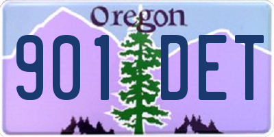 OR license plate 901DET